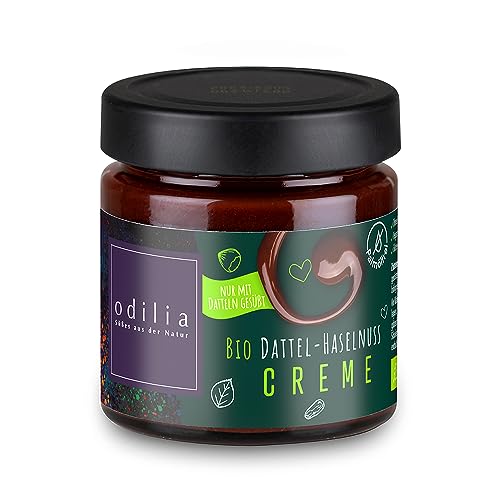 Premium Bio Dattel Haselnuss Creme - Ohne Zusatz von raffiniertem Zucker & Ohne Palmöl - Vegan - Gluten- und laktosefrei I Ohne Konservierungsstoffe Premium Bio Dattel Haselnuss Creme - Ohne Zusatz von raffiniertem Zucker & Ohne Palmöl - Vegan - Gluten- und laktosefrei I Ohne Konservierungsstoffe von odilia