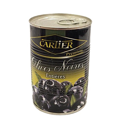 Cartier Premium Olives Noires Entières 400g Konserve (schwarze Oliven mit Kern) von ohne Hersteller