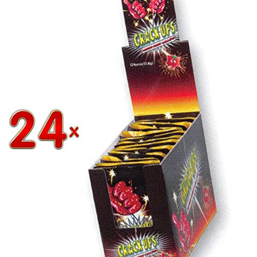 Crack Ups Sucettes Frause 24 x 13,8g Packung (Erdbeerlutscher mit knisterndem Pulver) von ohne Hersteller