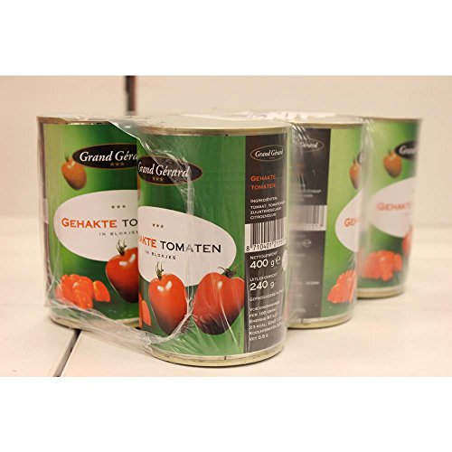 Grand Gérard Gehakte Tomaten in Blokjes 6 x 400g Konserve (gewürfelte Tomaten) von ohne Hersteller