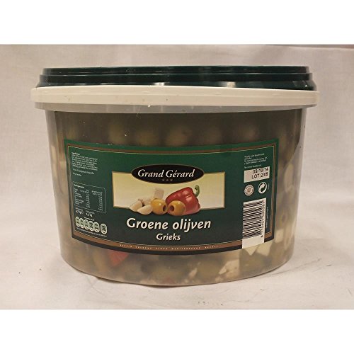 Grand Gérard Groene Olijven Grieks 4700g Eimer (griechische grüne Oliven) von ohne Hersteller