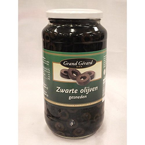 Grand Gérard zwarte Olijven gesneden 935ml Glas (geschnittene schwarze Oliven) von ohne Hersteller