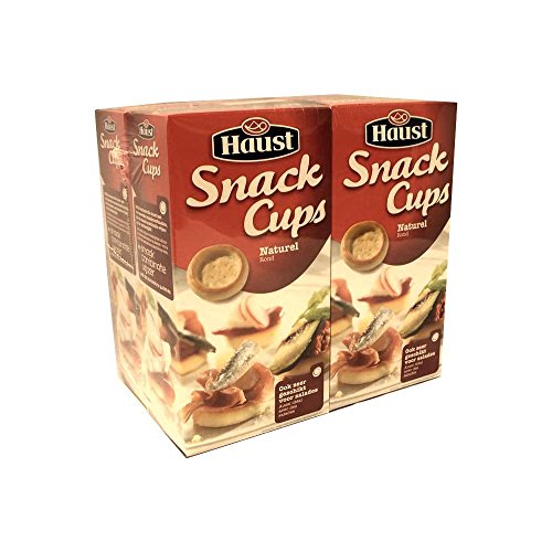 Haust Snack Cups Naturel Rond 4 x 100g Packung (Cracker zum Servieren) von ohne Hersteller
