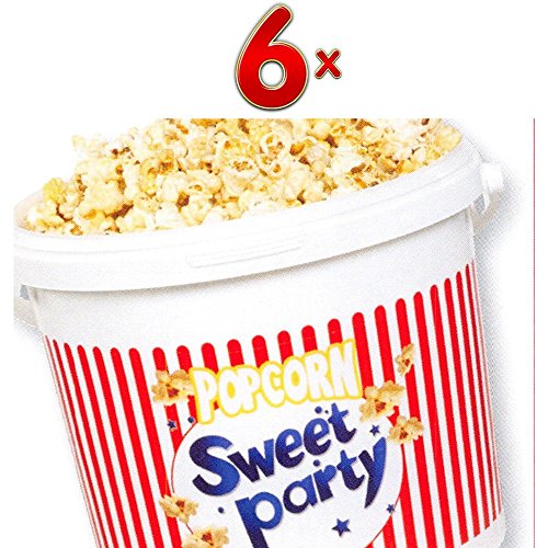 Popcorn Sucre Seau 6 x 250g Eimer (Eimer mit süßem Popcorn) von ohne Hersteller