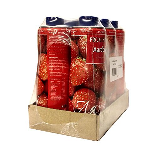 Prominent Siroop Aardbei 6 x 750ml Flaschen (Getränke-Sirup, Erdbeere) von ohne Hersteller