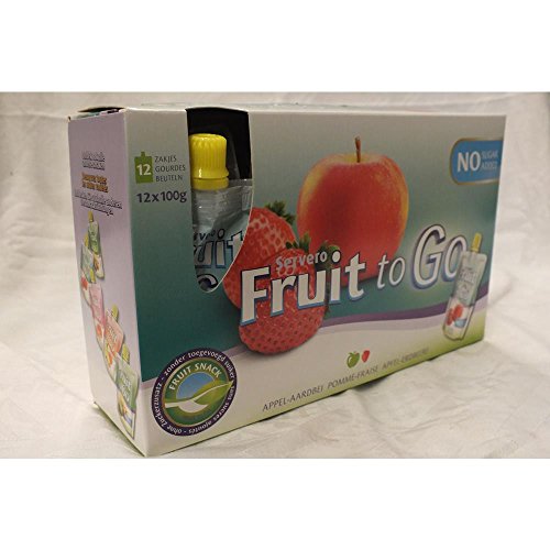 Servero Fruit to Go Apfel-Erdbeere 12 x 100g Trinkbeutel (Fruchtmus) von ohne Hersteller