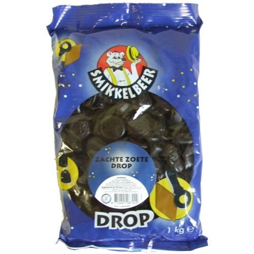 Smikkelbeer original Holland Lakritze Zachte Zoete Drop, 1000g (weich, salzig Drops) von ohne Hersteller