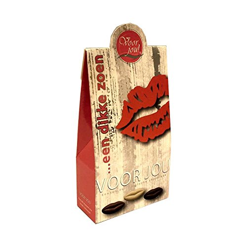 Voor Jou een dikke zoen 100g Geschenkpackung (Schokoladen-Lippen) von ohne Hersteller