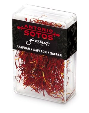 Antonio Sotos - Safran Origene Spanien D.O. La Mancha - Box 0,5 g - IFS-Lebensmittelzertifiziert Nr. CC-IFS-32/17 von olivaoliva