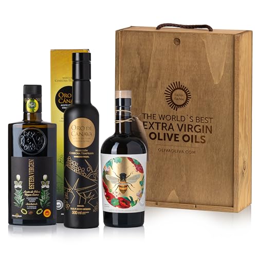Beste Öle der Welt Mario Solinas 2023 - Geschenkbox 3 x 500 ml von olivaoliva