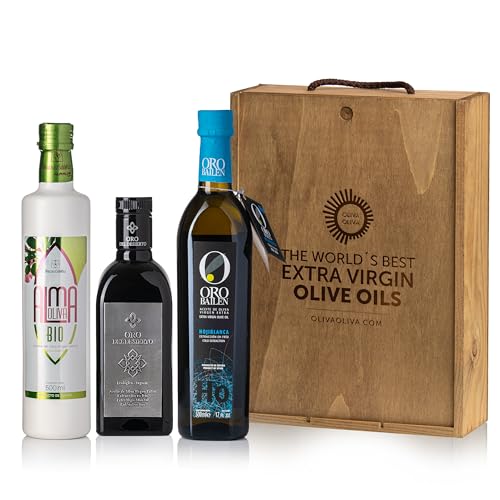 olivaoliva Beste Öle der Welt Olive Japan 2023 - Geschenkbox 3 x 500 ml von olivaoliva