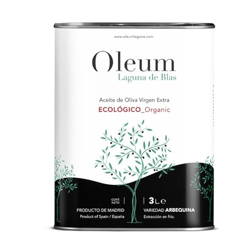 OLEUM LAGUNA Olivenöl, natives Olivenöl, extra umweltfreundlich, Arbequina- und Cornicabra-Sorten, Dose mit 3 l von olivaoliva