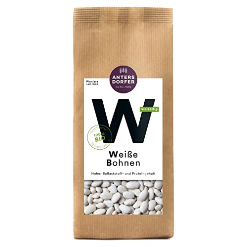 Antersdorfer Mühle - BIO Weiße Bohnen - vielseitig einsetzbar - DE-ÖKO-003 - 500g Beutel Antersdorfer Mühle - BIO Weiße Bohnen - vielseitig einsetzbar - DE-ÖKO-003 - 500g Beutel von olivenoel.de