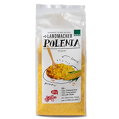 Landmacher - Bioland Polenta - glutenfrei - 500g Schlauchbeutel - DE-ÖKO-007 von olivenoel.de