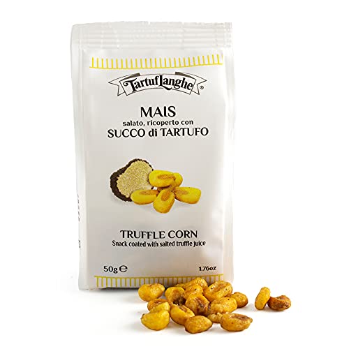 TartufLanghe - gerösteter Mais-Snack mit Trüffelsaft überzogen, 50g, Spezialität aus Italien TartufLanghe - gerösteter Mais-Snack mit Trüffelsaft überzogen, 50g, Spezialität aus Italien von olivenoel.de