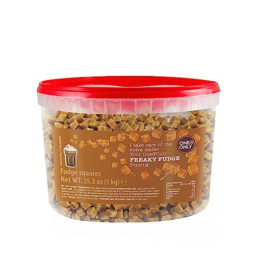 One&Only Topping Freaky Fudge 1 kg - Kleine Würfel aus softem Karamell von one&only