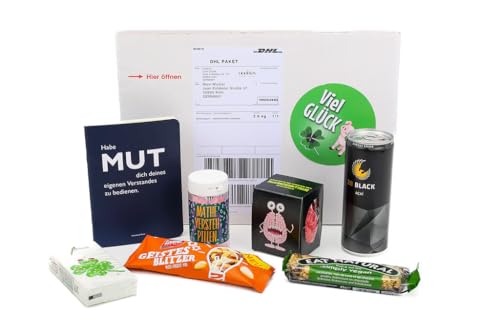 ooobox Prüfungs-Notfall-Box mit Glücksbringer & Nervennahrung I Geschenkset für Schüler, Abiturienten, Stunden & Azubis zur Prüfungsvorbereitung I Ideal für Abitur, Bachelor & Prüfung ooobox Prüfungs-Notfall-Box mit Glücksbringer & Nervennahrung I Geschenkset für Schüler, Abiturienten, Stunden & Azubis zur Prüfungsvorbereitung I Ideal für Abitur, Bachelor & Prüfung von ooobox