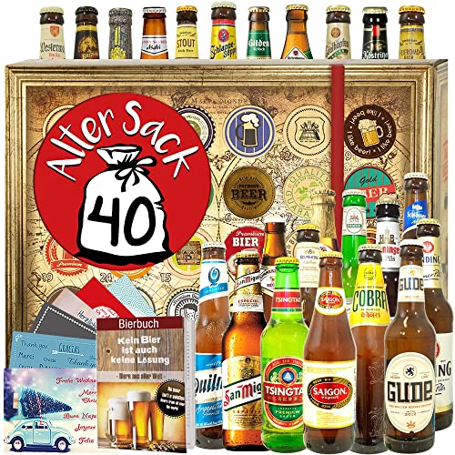 Alter Sack 40 ++ Geschenk Mann 40 ++ 24x Bier aus der Welt und D/Bier Geschenk Adventskalender 2024 2025 Alter Sack 40 ++ Geschenk Mann 40 ++ 24x Bier aus der Welt und D/Bier Geschenk Adventskalender 2024 2025 von ostprodukte-versand