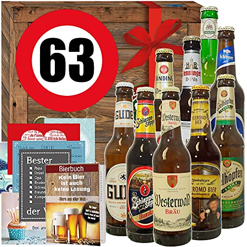 Geburtstagsgeschenk Freund zum 63. / Geschenkbox/Bier aus Deutschland Geburtstagsgeschenk Freund zum 63. / Geschenkbox/Bier aus Deutschland von ostprodukte-versand