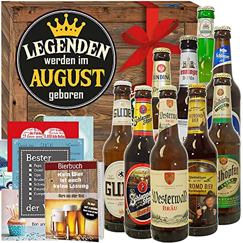 Legenden werden im August geboren/Deutsches Bier/Geschenkbox - Bier Legenden werden im August geboren/Deutsches Bier/Geschenkbox - Bier von ostprodukte-versand