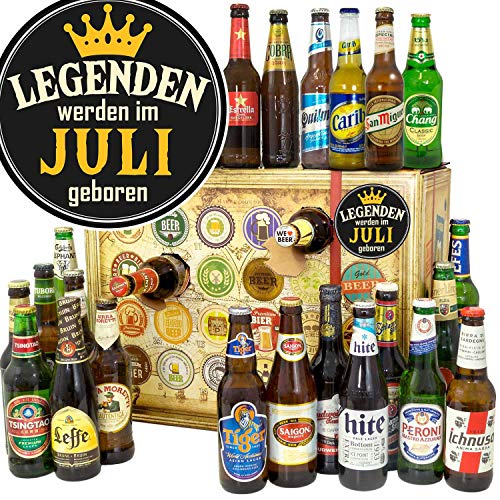 Legenden werden im Juli geboren - Bier 2024 2025 Weihnachtskalener - Bier aus der Welt von ostprodukte-versand