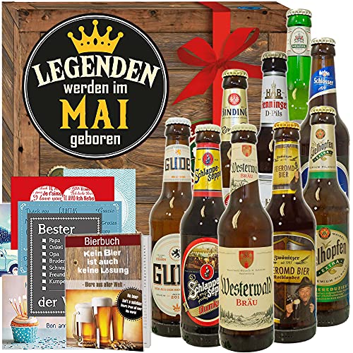 Legenden werden im Mai geboren/Geschenke Mai/Deutsche Bier Box Legenden werden im Mai geboren/Geschenke Mai/Deutsche Bier Box von ostprodukte-versand