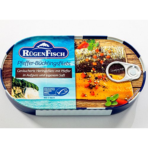Pfeffer-Bücklingsfilets 200g Rügenfisch - Ostprodukte und Ostwaren Pfeffer-Bücklingsfilets 200g Rügenfisch - Ostprodukte und Ostwaren von ostprodukte-versand