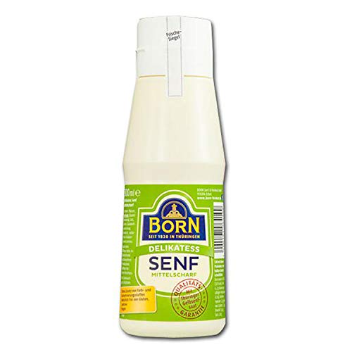 Born Delikatess-Senf mittelscharf Dosierflasche Born Delikatess-Senf mittelscharf Dosierflasche von ostprodukte-versand
