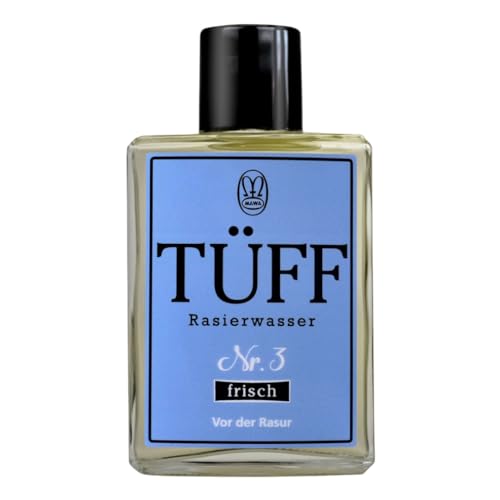 Tüff - Tüff Rasierwasser Nr. 3 "frisch" enthält natürlichen Waidextrakt vor der Rasur Tüff - Tüff Rasierwasser Nr. 3 "frisch" enthält natürlichen Waidextrakt vor der Rasur von ostprodukte-versand