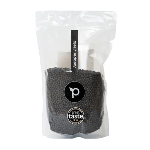 Pepper Field Kampot Pfeffer Schwarz – Premium Schwarzer Pfefferkörner Ganz aus Kambodscha, Frisch & Aromatisch, Ganze Pfefferkörner für Mühle & Küche, Great Taste, Ideal zum Kochen & Grillen (1000g) Pepper Field Kampot Pfeffer Schwarz – Premium Schwarzer Pfefferkörner Ganz aus Kambodscha, Frisch & Aromatisch, Ganze Pfefferkörner für Mühle & Küche, Great Taste, Ideal zum Kochen & Grillen (1000g) von .pepper..field