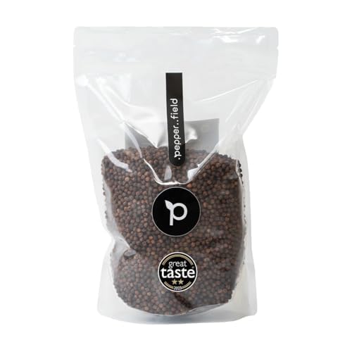 Pepper Field Kampot roter Pfeffer - Premium Roter Pfefferkörner Ganz aus Kambodscha, Frisch & Aromatisch, Ganze Pfefferkörner für Mühle & Küche, Great Taste, Ideal zum Kochen & Grillen, 1000g von .pepper..field