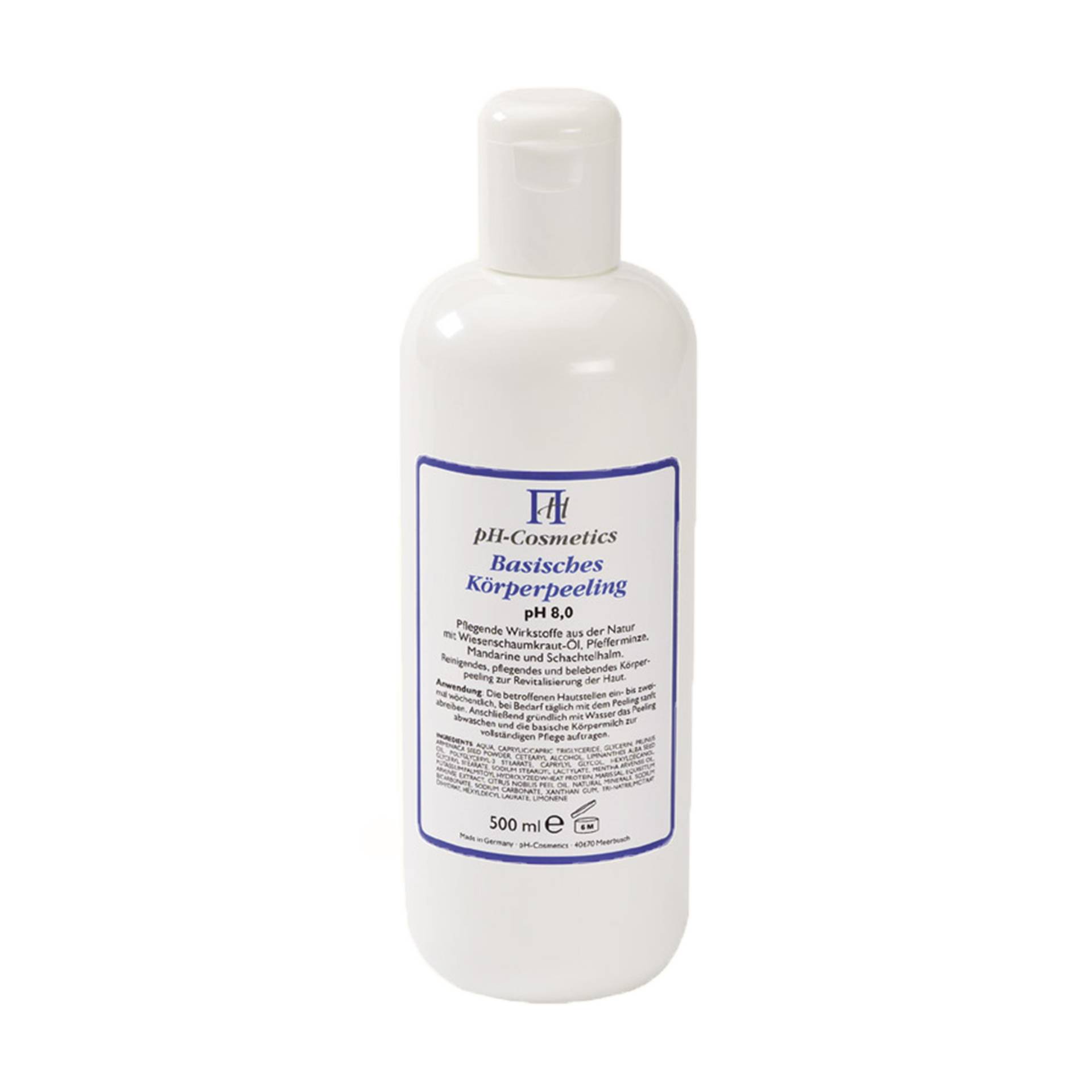 Basisches Körperpeeling pH 8.0 500 ml - Fördert den natürlichen Regulationsmechanismus - vegan - ph Cosmetics von ph Cosmetics