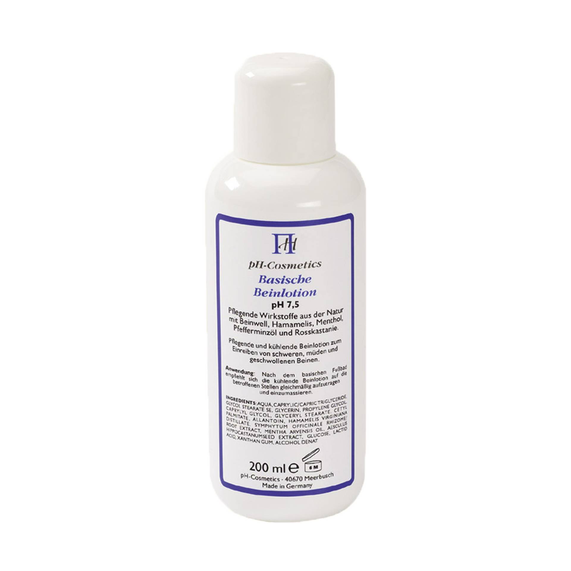 Basische Beinlotion, pH 7.5, 200 ml - Wohltat für Beine - wirkt angenehm kühlend und entspannend - vegan - ph Cosmetics Basische Beinlotion, pH 7.5, 200 ml - Wohltat für Beine - wirkt angenehm kühlend und entspannend - vegan - ph Cosmetics von ph Cosmetics