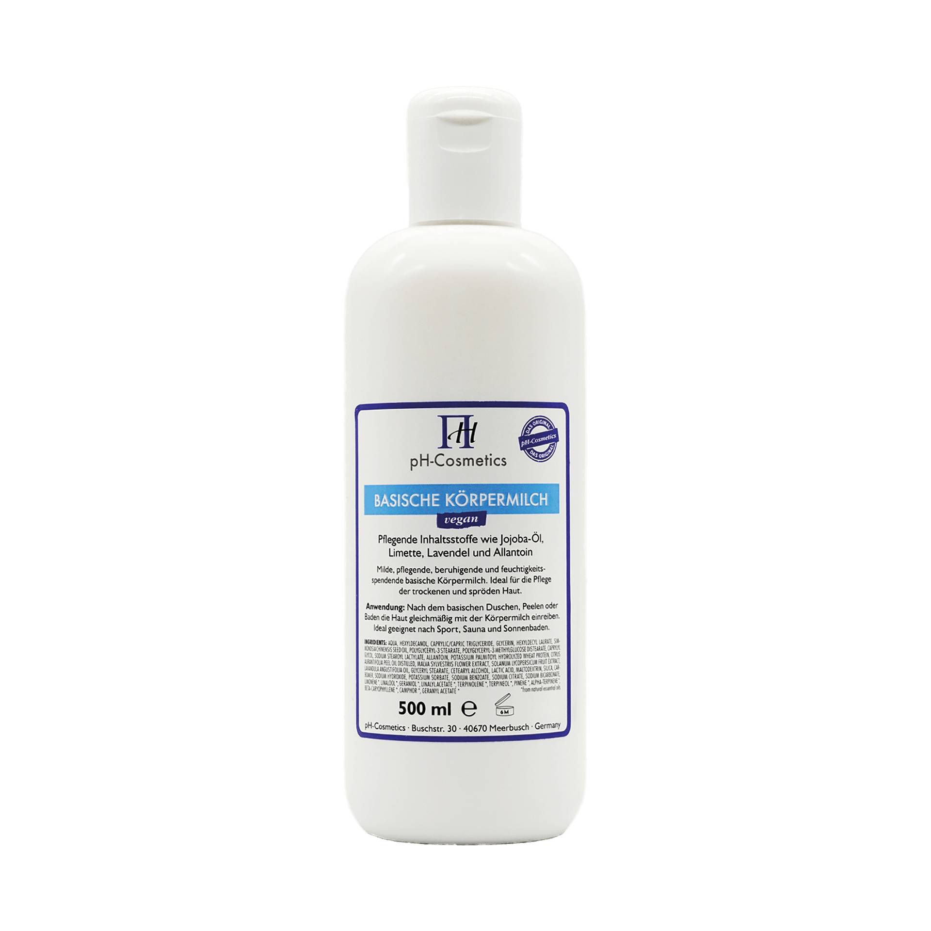pH-Cosmetics Basische Körpermilch pH 7.5 500 ml - Regt die Haut zur Selbstregulation an - vegan - ph Cosmetics pH-Cosmetics Basische Körpermilch pH 7.5 500 ml - Regt die Haut zur Selbstregulation an - vegan - ph Cosmetics von ph Cosmetics