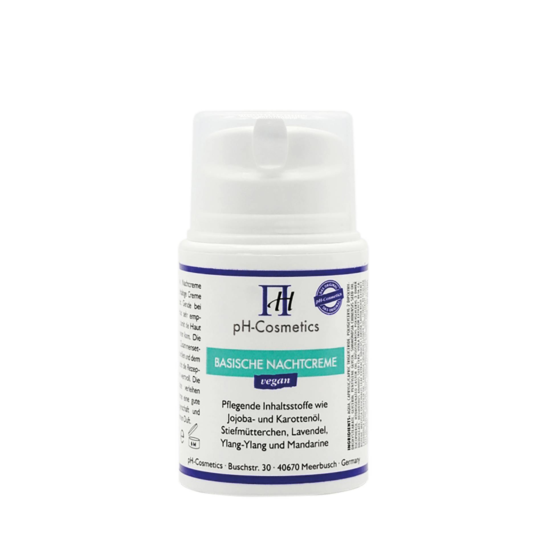 Basische Nachtcreme pH 7.5 50 ml - Bringt die Haut über Nacht ins Gleichgewicht - vegan - ph Cosmetics Basische Nachtcreme pH 7.5 50 ml - Bringt die Haut über Nacht ins Gleichgewicht - vegan - ph Cosmetics von ph Cosmetics