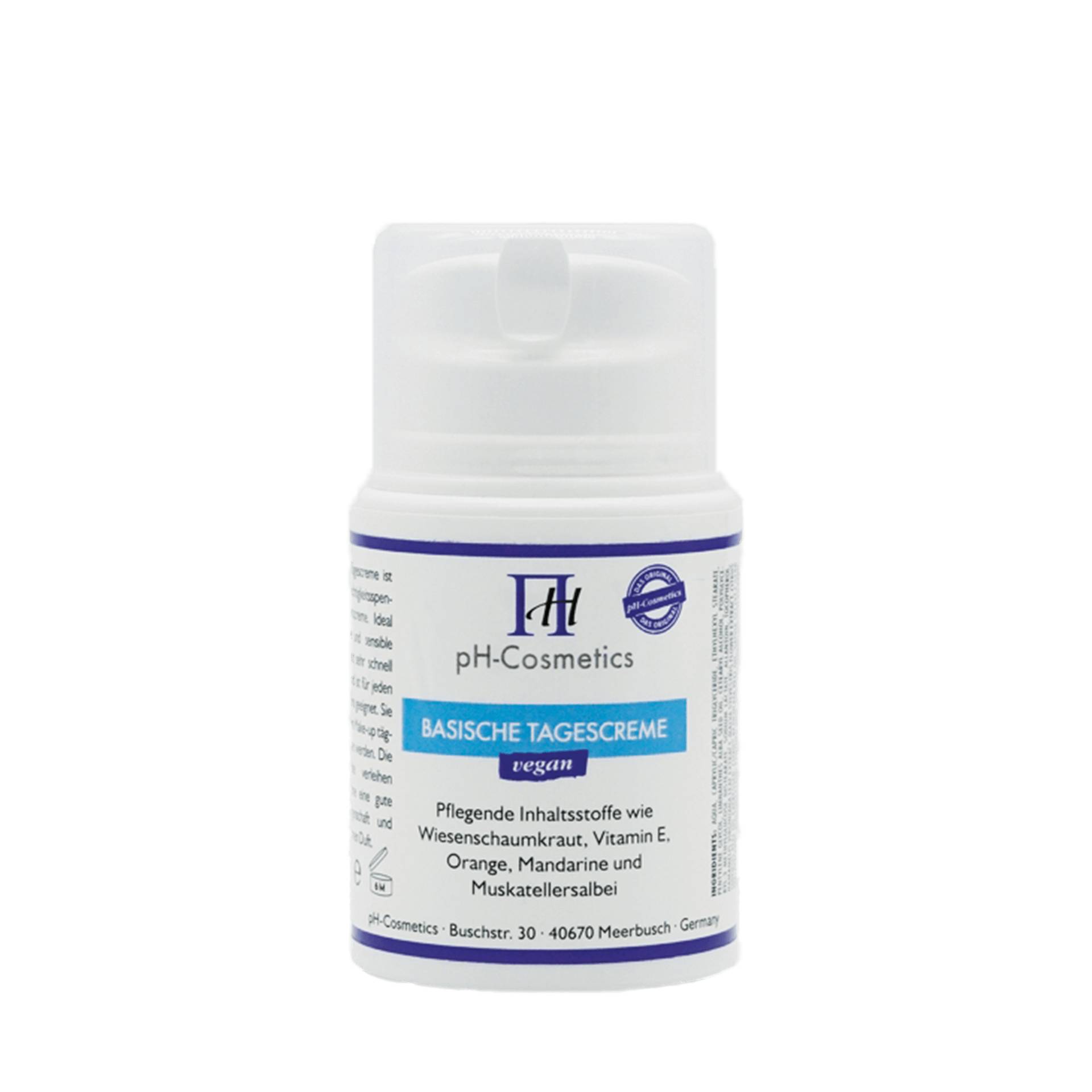 Basische Tagescreme, pH 7.5, 50 ml - Schützt vor Umwelteinflüssen und ist für jeden Hauttyp gut geeignet - ph Cosmetics Basische Tagescreme, pH 7.5, 50 ml - Schützt vor Umwelteinflüssen und ist für jeden Hauttyp gut geeignet - ph Cosmetics von ph Cosmetics