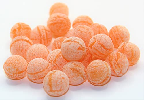 1 kg Orangen Bonbon, gefüllt mit Brause von Jahrmarktbonbon von pin24shop Die besten Bonbons vom Jahrmarkt von uns produziert, u.v.m