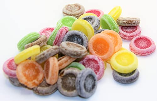 100 gr. Brause Rad Bonbon, eine Mischung mit verschiedenem Frucht Geschmack von pin24shop