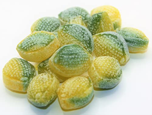 100 gr. Zitrone Limette Bonbon, gefüllt mit Brause von Jahrmarktbonbon von pin24shop Die besten Bonbons vom Jahrmarkt von uns produziert, u.v.m