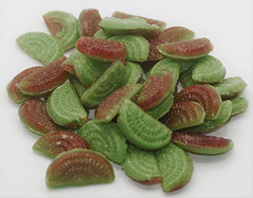 100 gr. Zuckerfreie Kiwi Erdbeere süß sauer die Jahrmarkt Süßigkeit von Jahrmarktbonbon von pin24shop