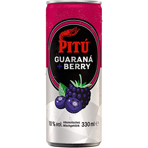 12 Dosen Pitu Guarana + Berry 10% vol. Vol. a 0,33L inc. 3.00.€ EINWEG Pfand Caribean Rum Mixgetränk von pitu