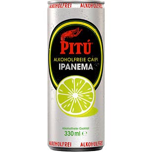 12 Dosen Pitu Ipanema alkoholfrei. a 0,33L inc. 3.00.€ EINWEG Pfand Mixgetränk Erfrischungsgetränk von pitu