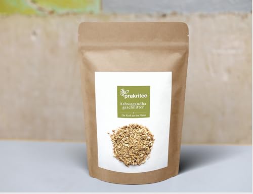 Ashwagandha Tee 100g | Ashwagandha wurzel geschnitten Ashwagandha Tee 100g | Ashwagandha wurzel geschnitten von prakritee