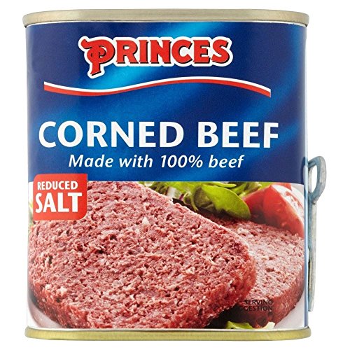 Princes Corned Beef Reduzierte Salz (340g) - Packung mit 2 von princes