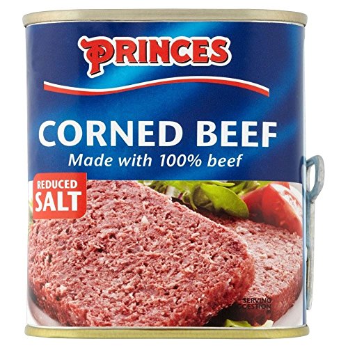 Princes Corned Beef Reduzierte Salz (340g) - Packung mit 2 von Princes