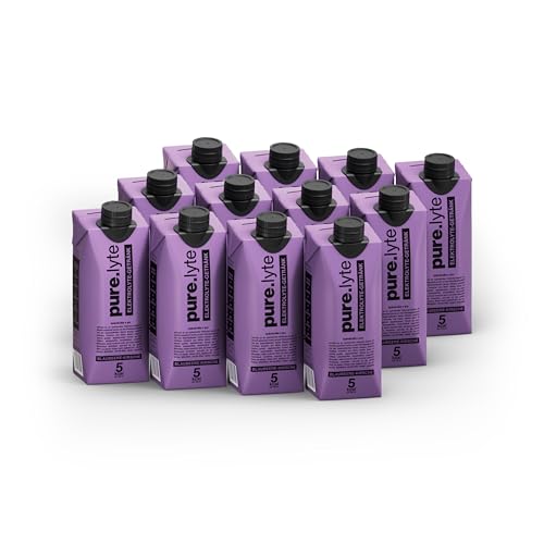 pure.lyte - Trinkfertiges Elektrolyte Getränk in drei leckeren Sorten mit hochdosierten Elektrolyten (12x 500ml, Blaubeere-Kirsche) von pure.lyte