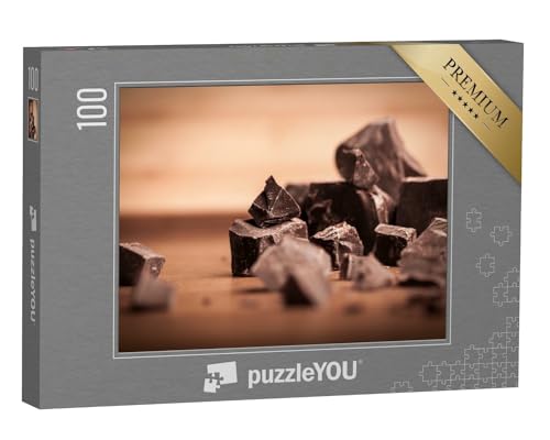 puzzleYOU: Puzzle 100 Teile „Köstliche dunkle Schokolade“ – aus der Puzzle-Kollektion Schokolade von puzzleYOU