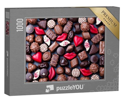 puzzleYOU: Puzzle 1000 Teile „Sortiment von feinen Schokoladenbonbons“ – aus der Puzzle-Kollektion Candybar, Festtage, Schokolade, Essen und Trinken von puzzleYOU