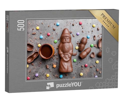 puzzleYOU: Puzzle 500 Teile „Köstliche Schokolade zu Weihnachten“ – aus der Puzzle-Kollektion Festtage von puzzleYOU