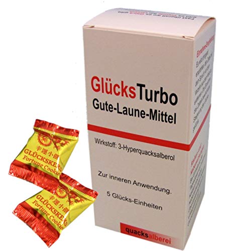 quacksalberei Glücks-Turbo Box mit Glückskeksen von quacksalberei